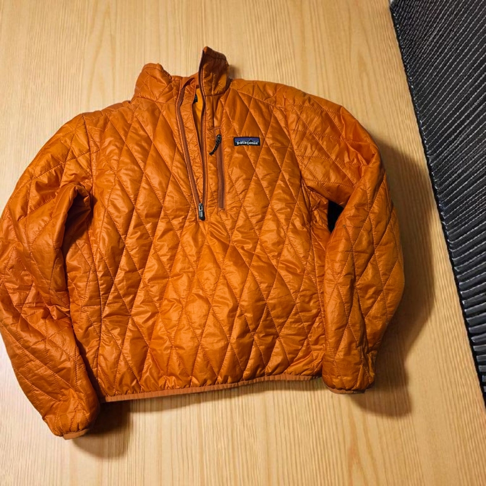 Patagonia Orange Nano Puff Quilted Puffer Jacket